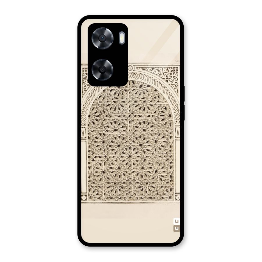 Window Ornaments Glass Back Case for Oppo A57 2022