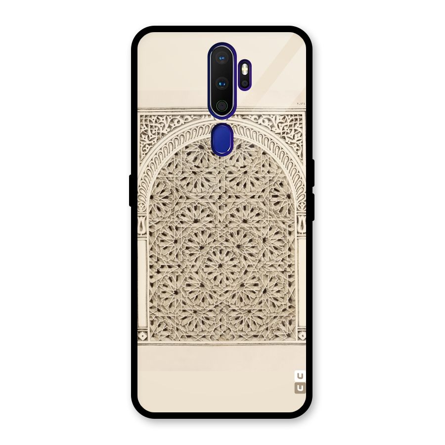 Window Ornaments Glass Back Case for Oppo A9 (2020)