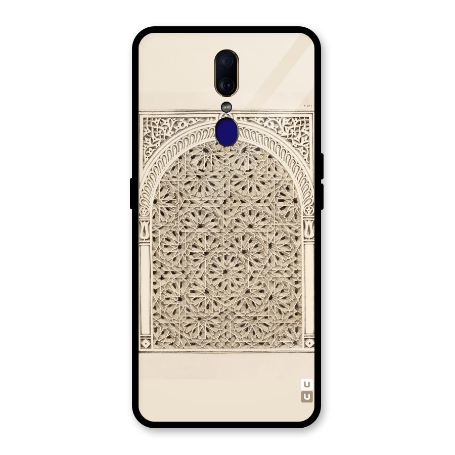 Window Ornaments Glass Back Case for Oppo F11