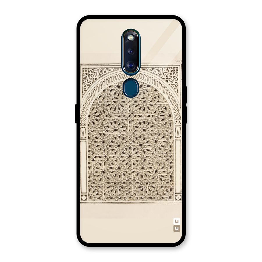 Window Ornaments Glass Back Case for Oppo F11 Pro