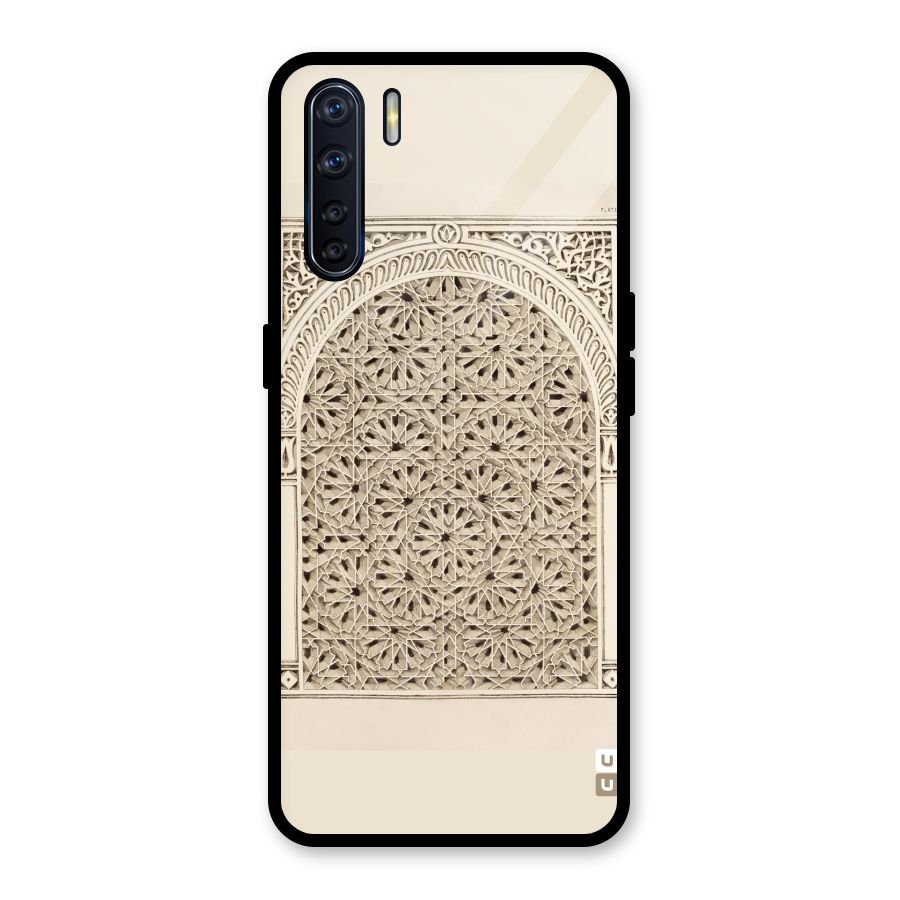 Window Ornaments Glass Back Case for Oppo F15