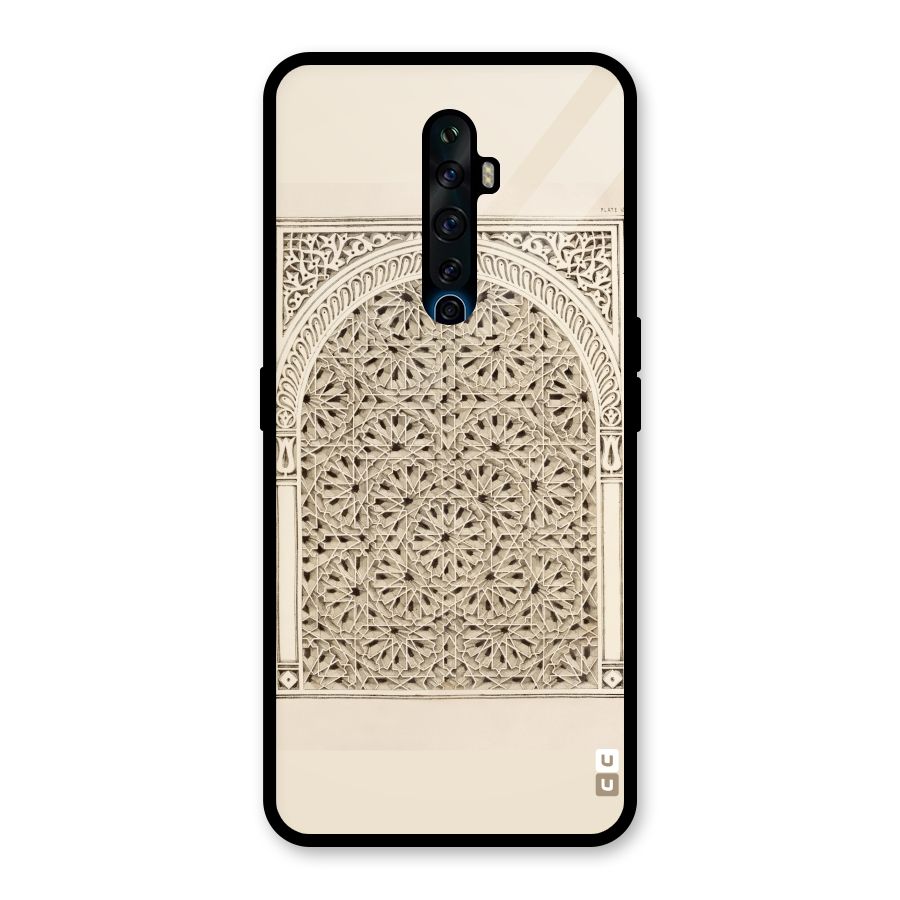 Window Ornaments Glass Back Case for Oppo Reno2 F