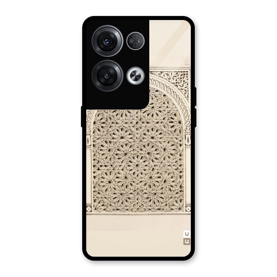 Window Ornaments Glass Back Case for Oppo Reno8 Pro 5G