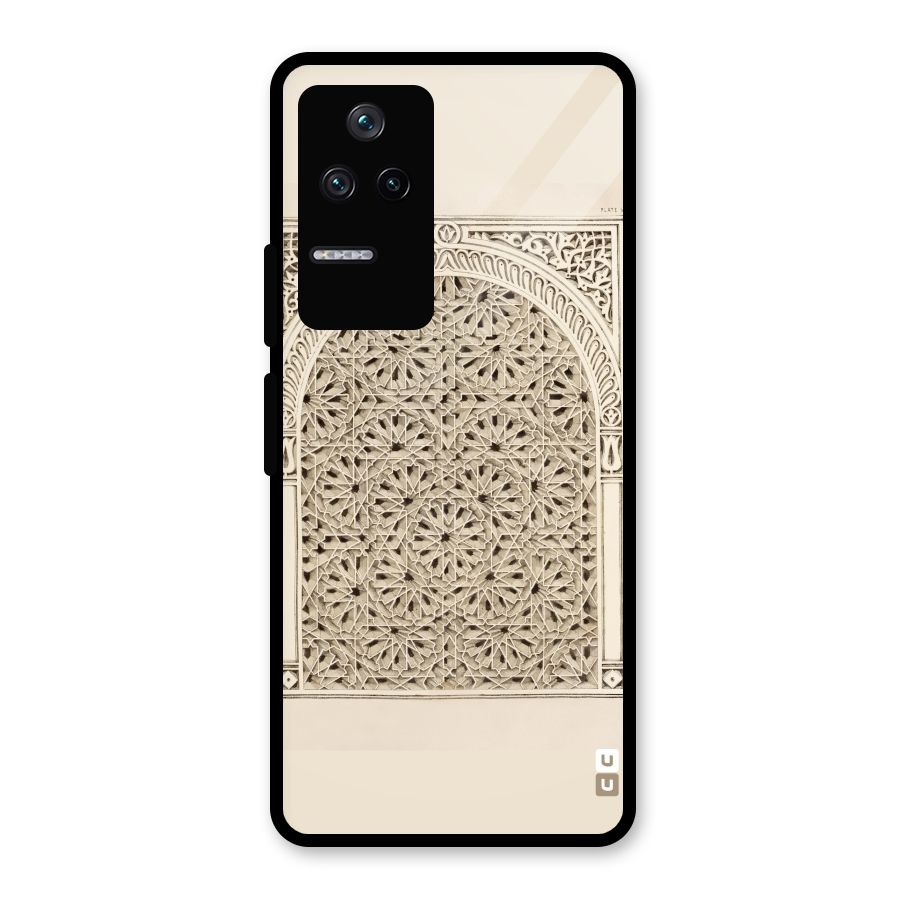 Window Ornaments Glass Back Case for Poco F4 5G
