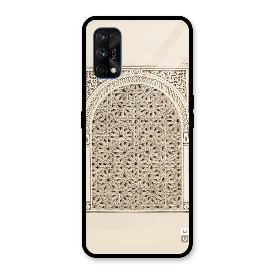 Window Ornaments Glass Back Case for Realme 7 Pro