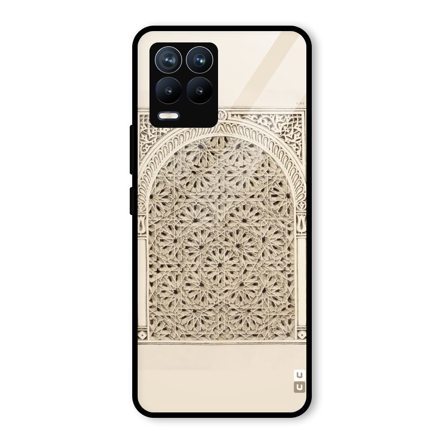 Window Ornaments Glass Back Case for Realme 8