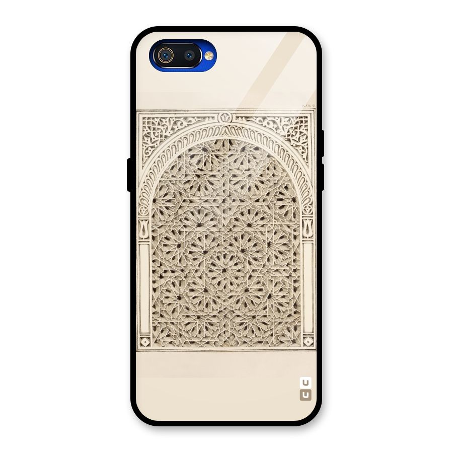 Window Ornaments Glass Back Case for Realme C2