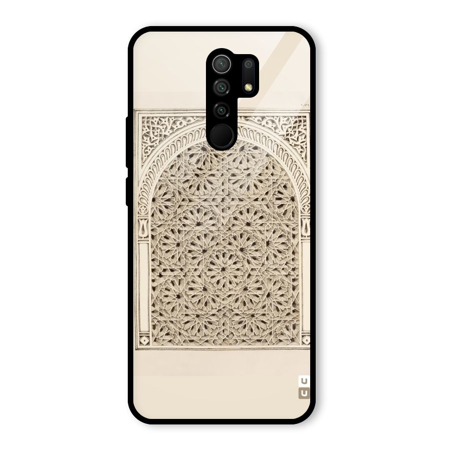 Window Ornaments Glass Back Case for Redmi 9 Prime