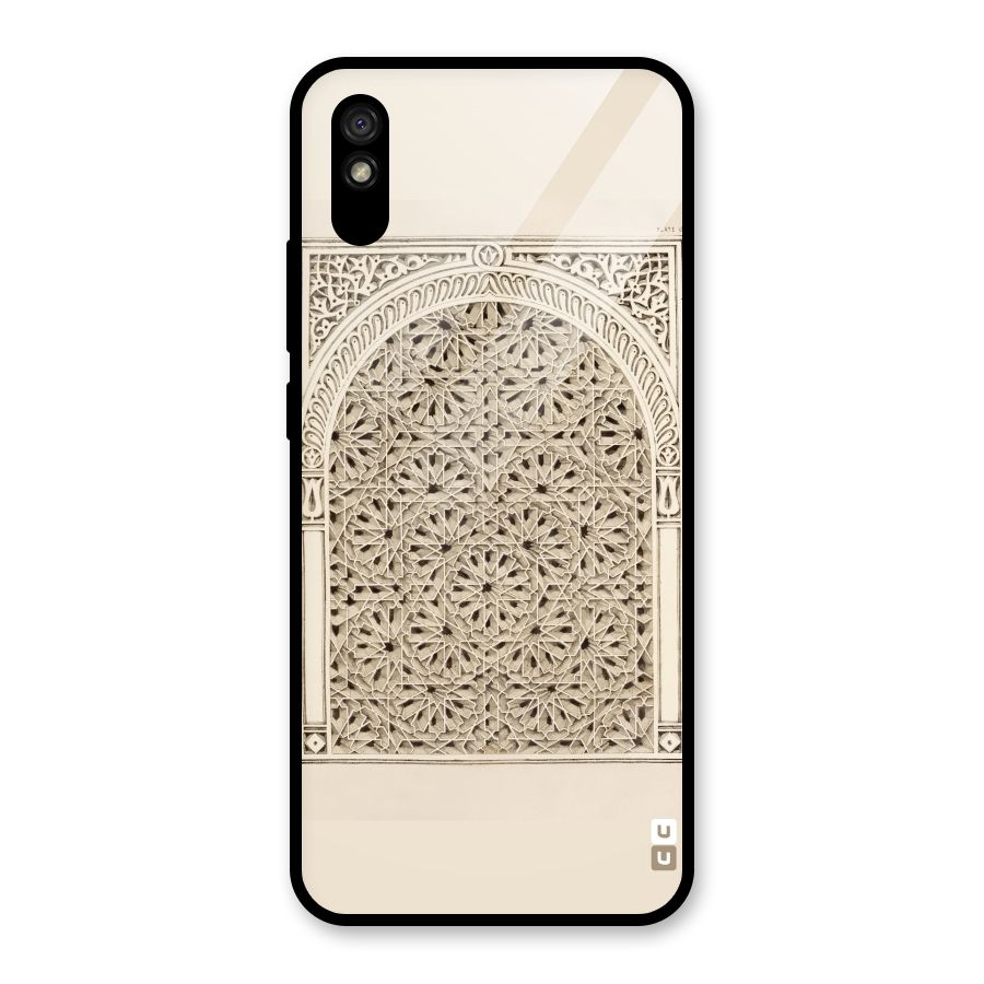Window Ornaments Glass Back Case for Redmi 9i