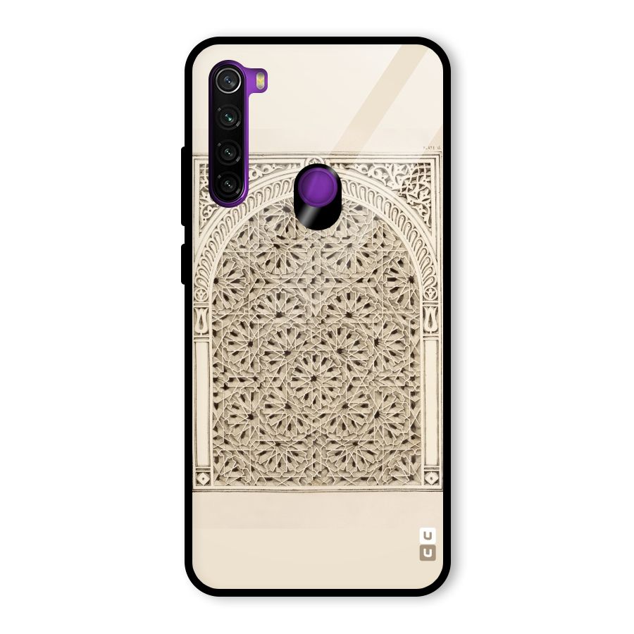Window Ornaments Glass Back Case for Redmi Note 8