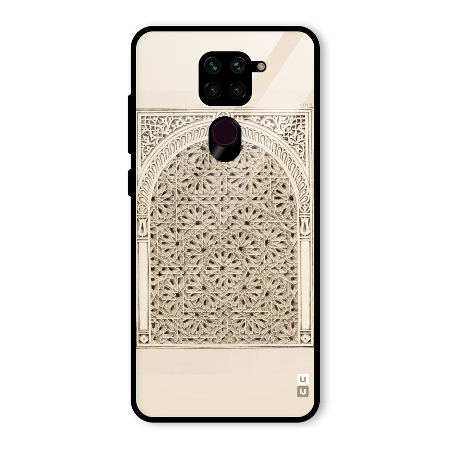 Window Ornaments Glass Back Case for Redmi Note 9
