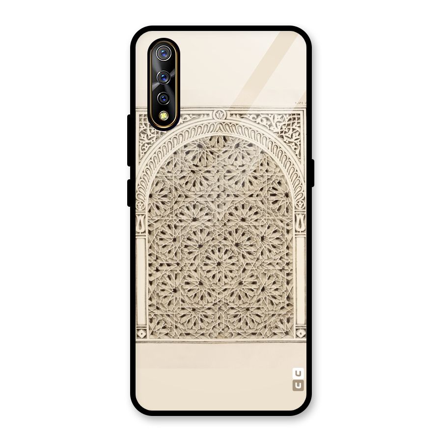Window Ornaments Glass Back Case for Vivo S1