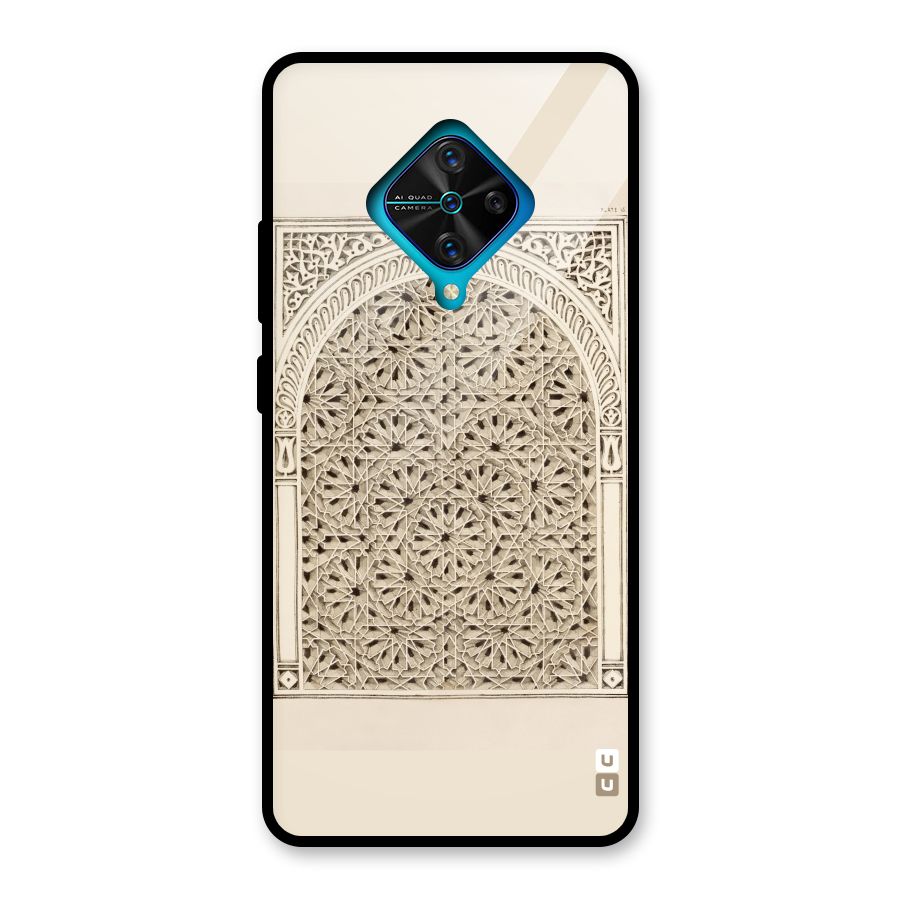 Window Ornaments Glass Back Case for Vivo S1 Pro