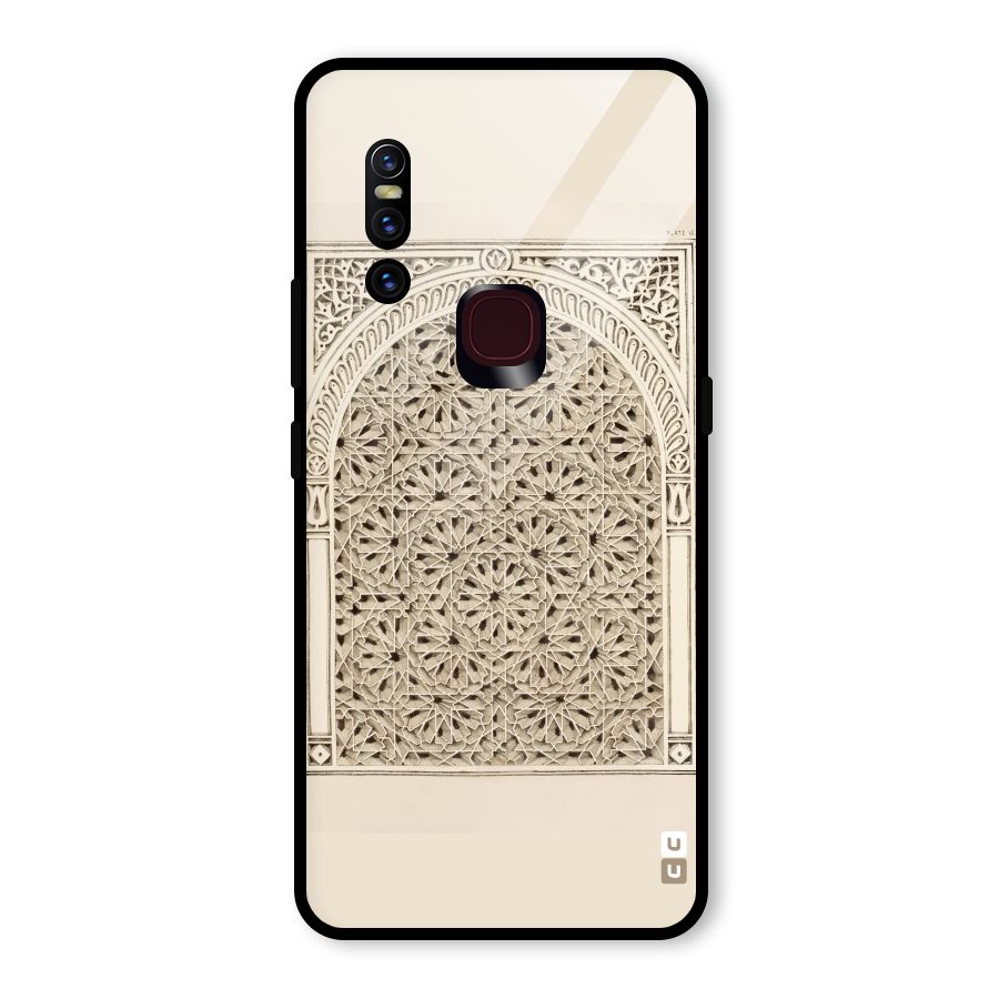 Window Ornaments Glass Back Case for Vivo V15