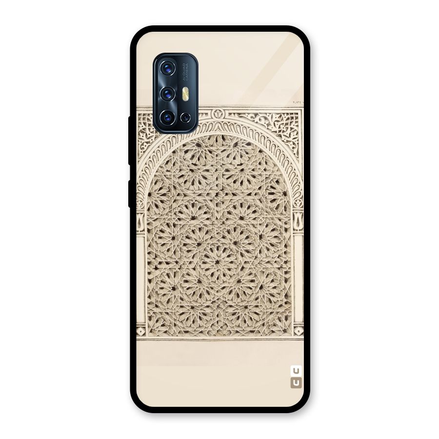 Window Ornaments Glass Back Case for Vivo V17