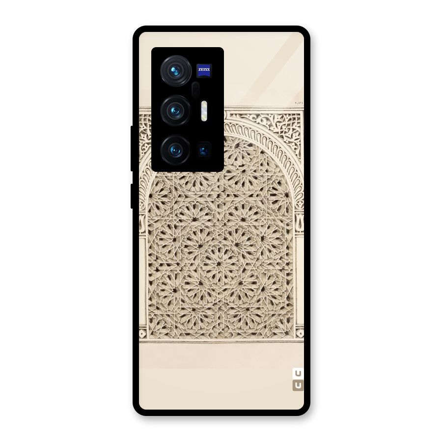 Window Ornaments Glass Back Case for Vivo X70 Pro Plus