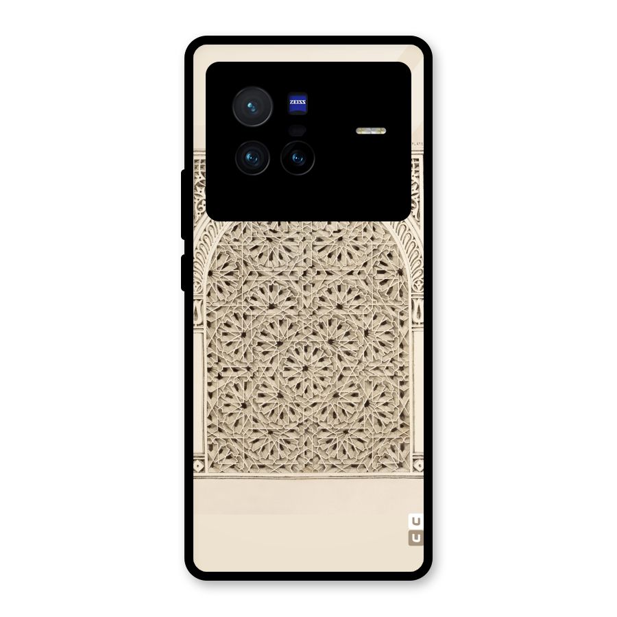 Window Ornaments Glass Back Case for Vivo X80