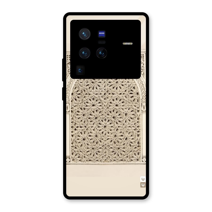 Window Ornaments Glass Back Case for Vivo X80 Pro