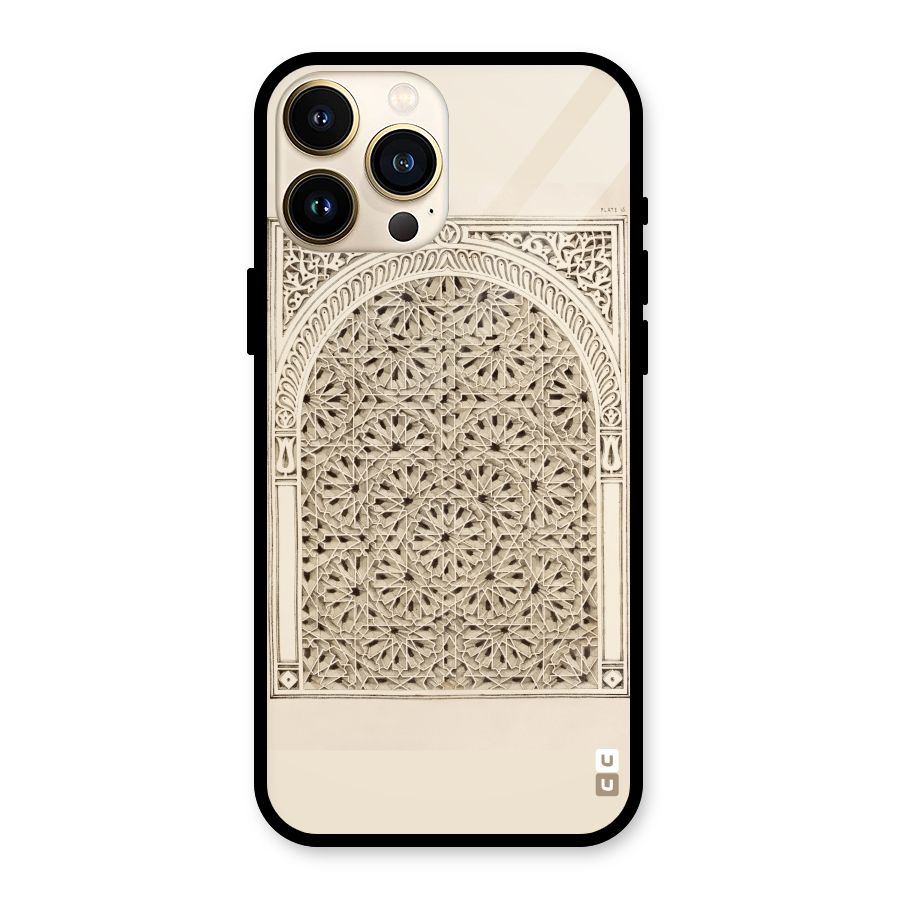 Window Ornaments Glass Back Case for iPhone 13 Pro Max