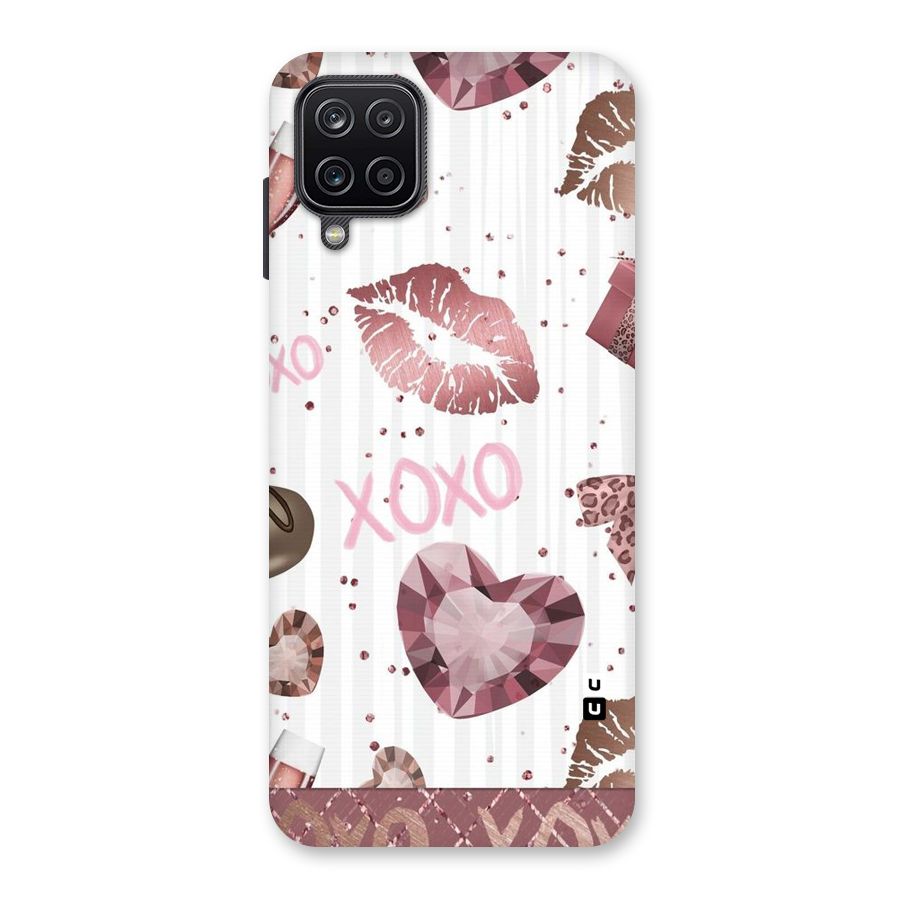 Wine Lip xoxo Back Case for Galaxy A12