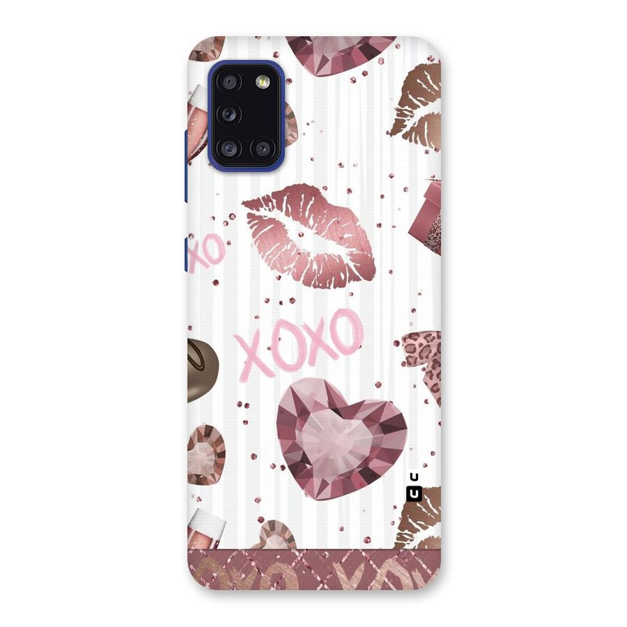 Wine Lip xoxo Back Case for Galaxy A31