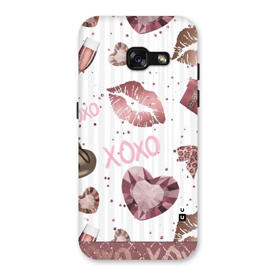 Wine Lip xoxo Back Case for Galaxy A3 (2017)