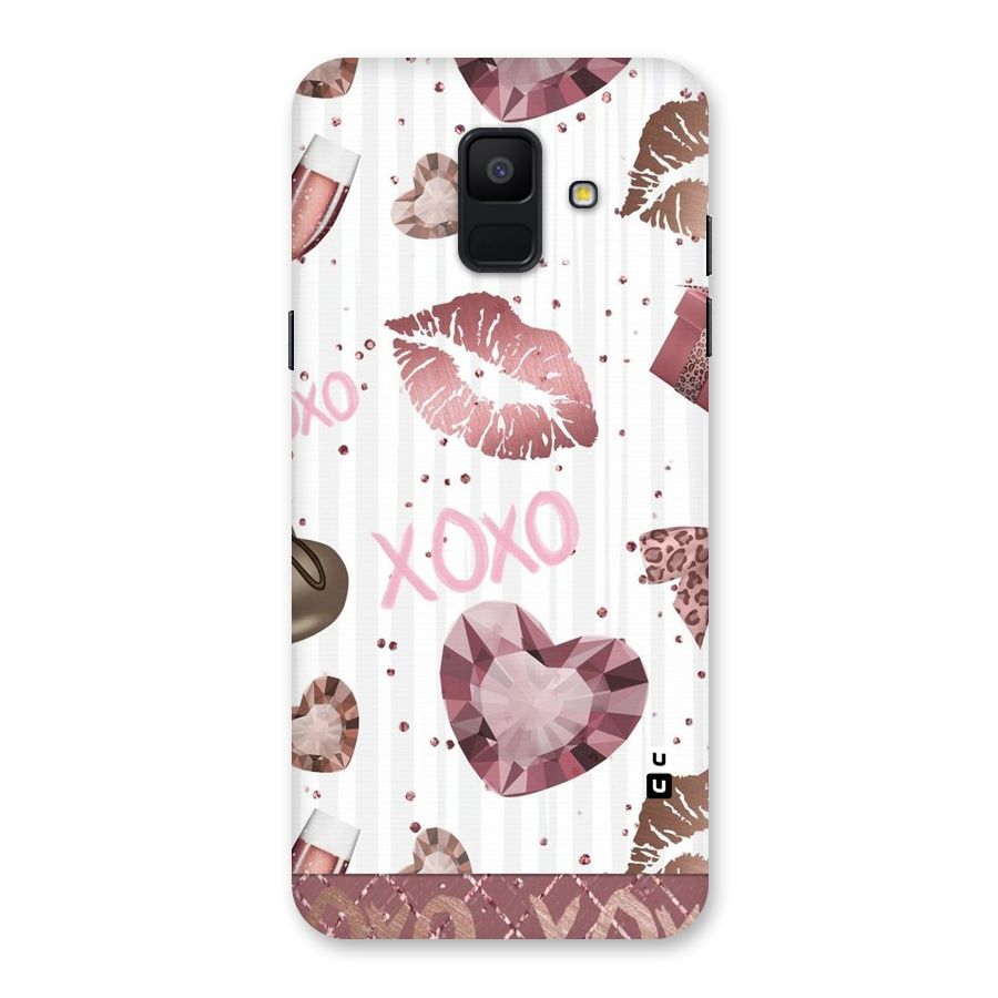 Wine Lip xoxo Back Case for Galaxy A6 (2018)