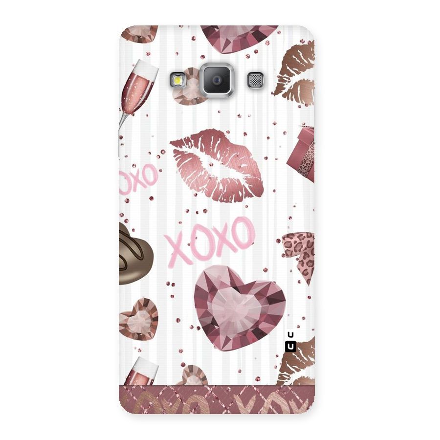 Wine Lip xoxo Back Case for Galaxy A7