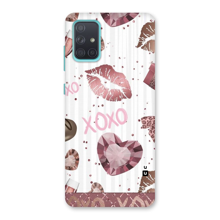 Wine Lip xoxo Back Case for Galaxy A71