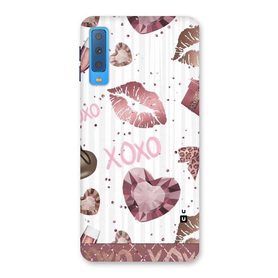 Wine Lip xoxo Back Case for Galaxy A7 (2018)