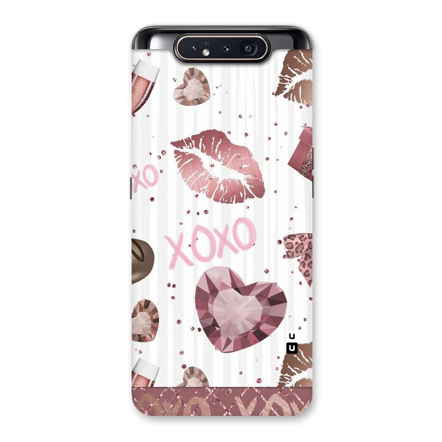 Wine Lip xoxo Back Case for Galaxy A80