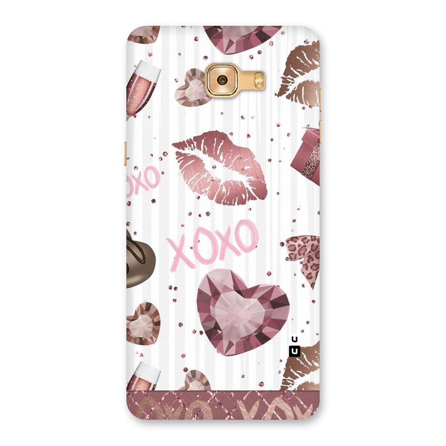 Wine Lip xoxo Back Case for Galaxy C9 Pro