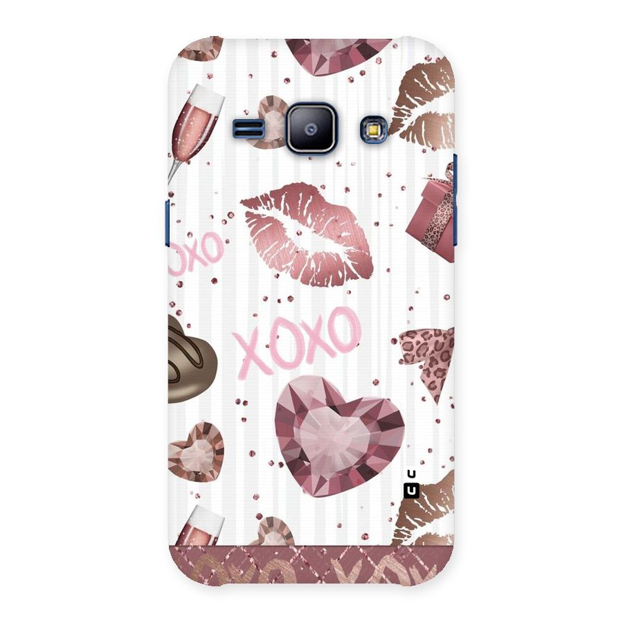 Wine Lip xoxo Back Case for Galaxy J1