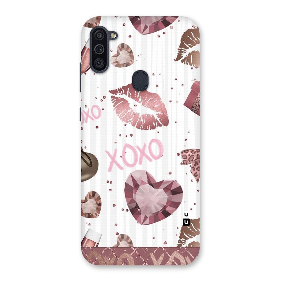 Wine Lip xoxo Back Case for Galaxy M11