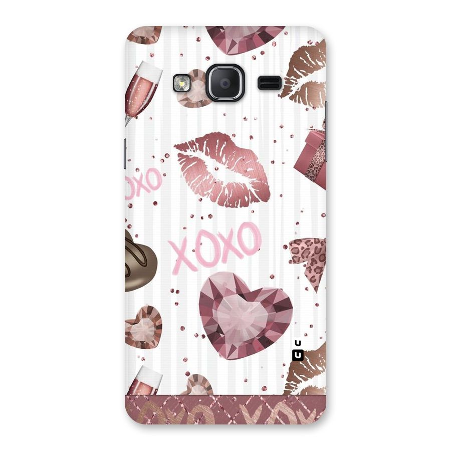 Wine Lip xoxo Back Case for Galaxy On7 2015