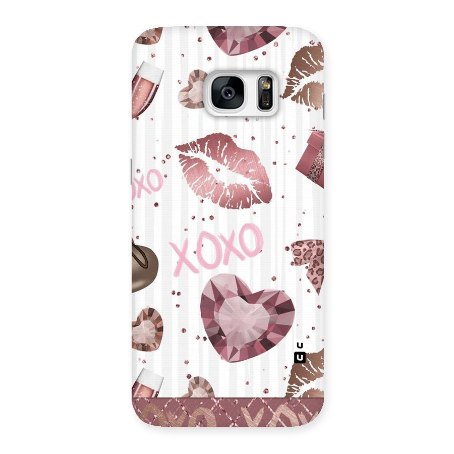 Wine Lip xoxo Back Case for Galaxy S7 Edge