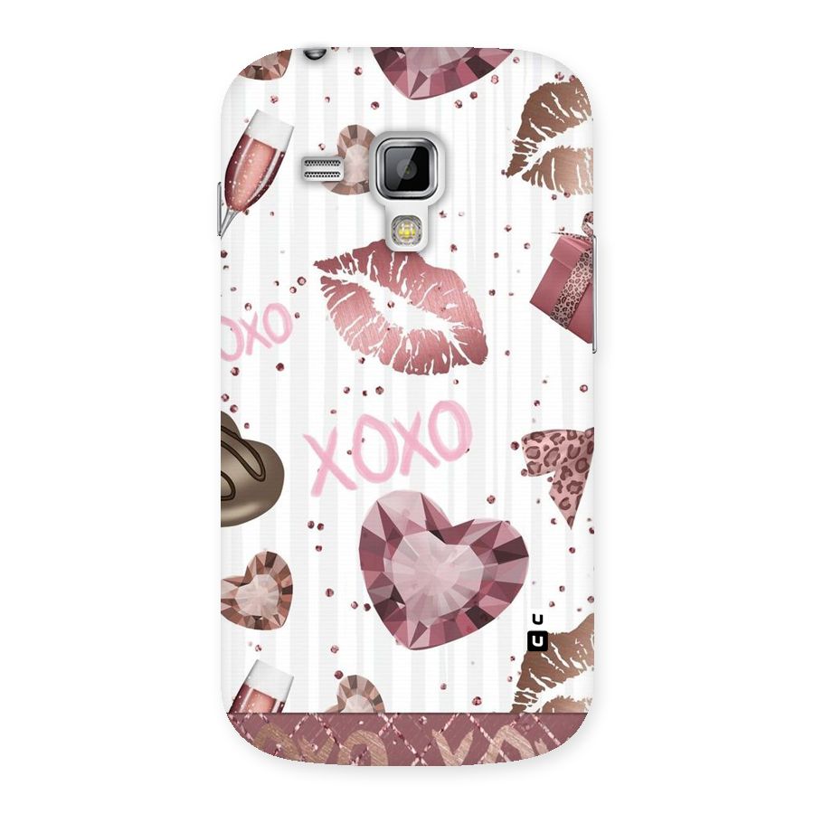 Wine Lip xoxo Back Case for Galaxy S Duos