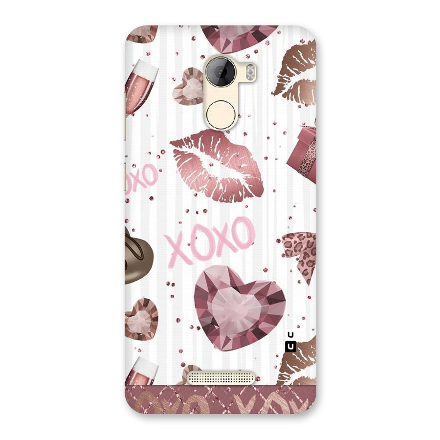 Wine Lip xoxo Back Case for Gionee A1 LIte