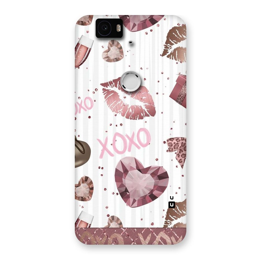 Wine Lip xoxo Back Case for Google Nexus-6P