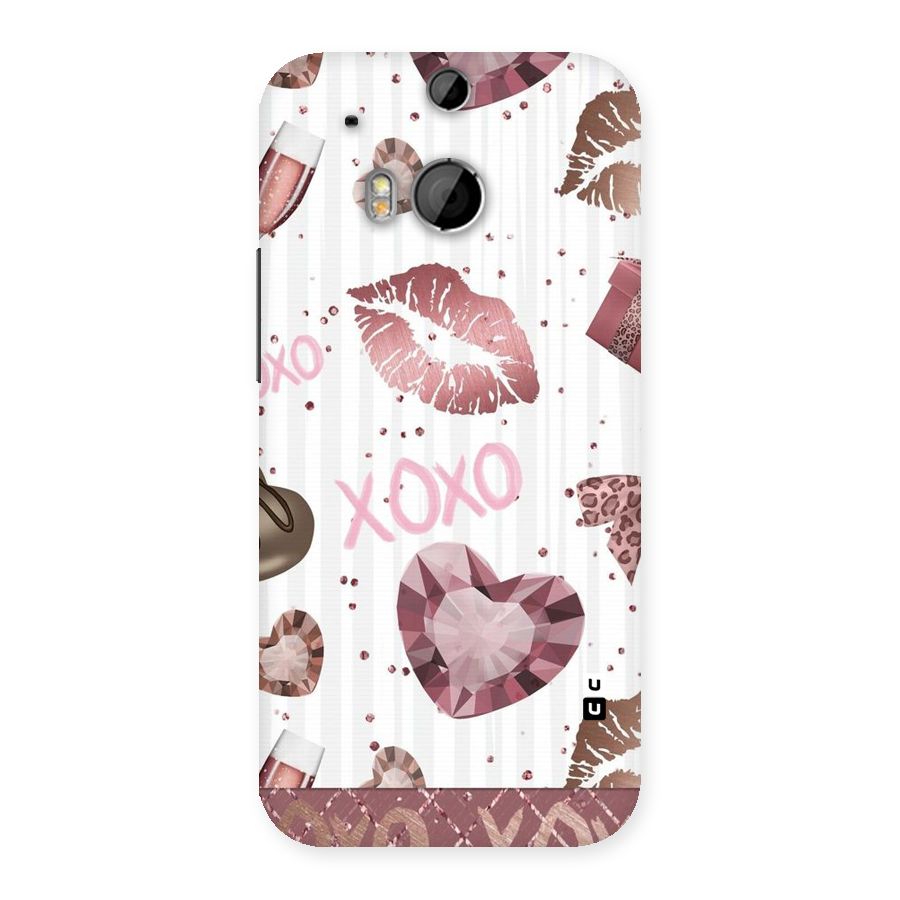 Wine Lip xoxo Back Case for HTC One M8