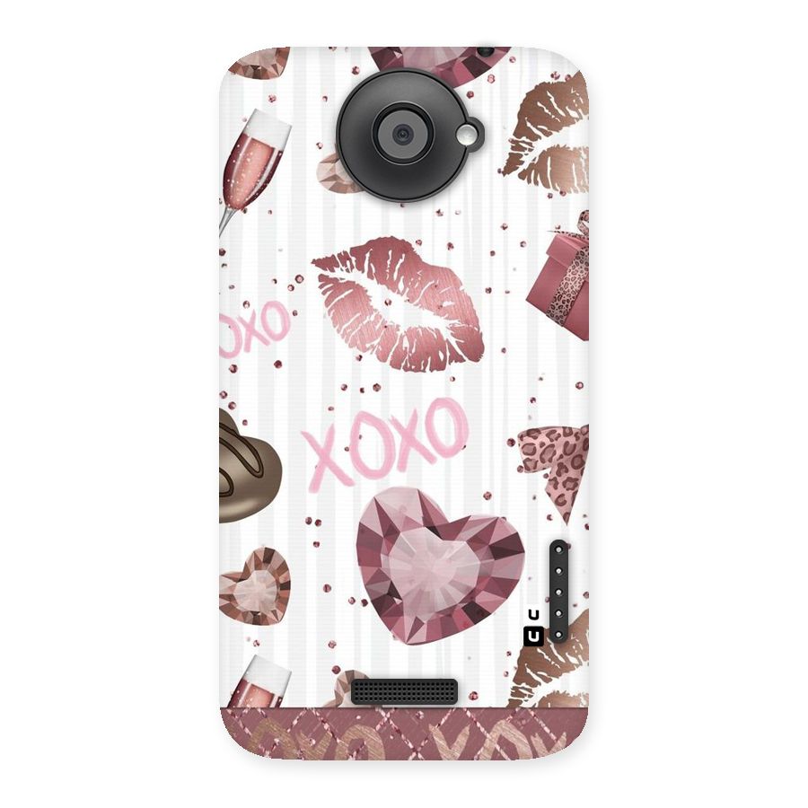 Wine Lip xoxo Back Case for HTC One X