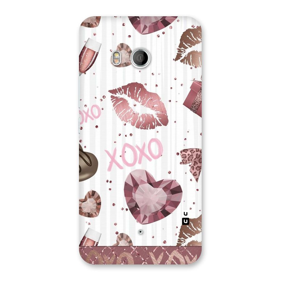 Wine Lip xoxo Back Case for HTC U11