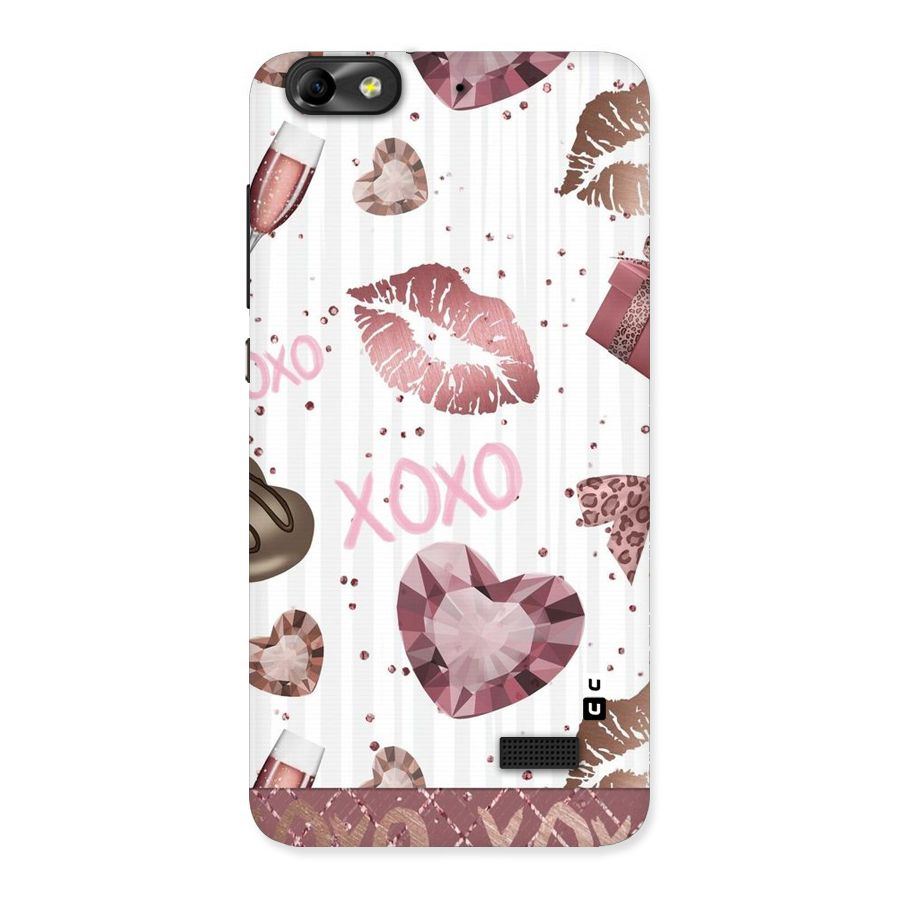 Wine Lip xoxo Back Case for Honor 4C