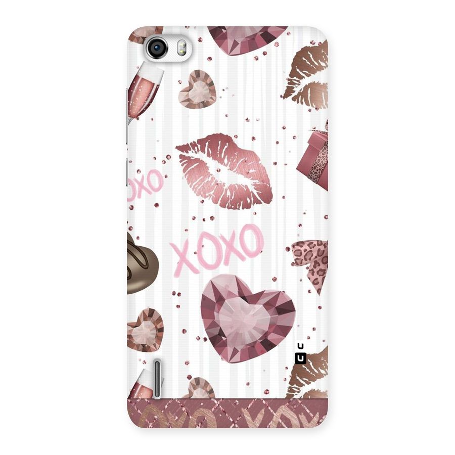 Wine Lip xoxo Back Case for Honor 6