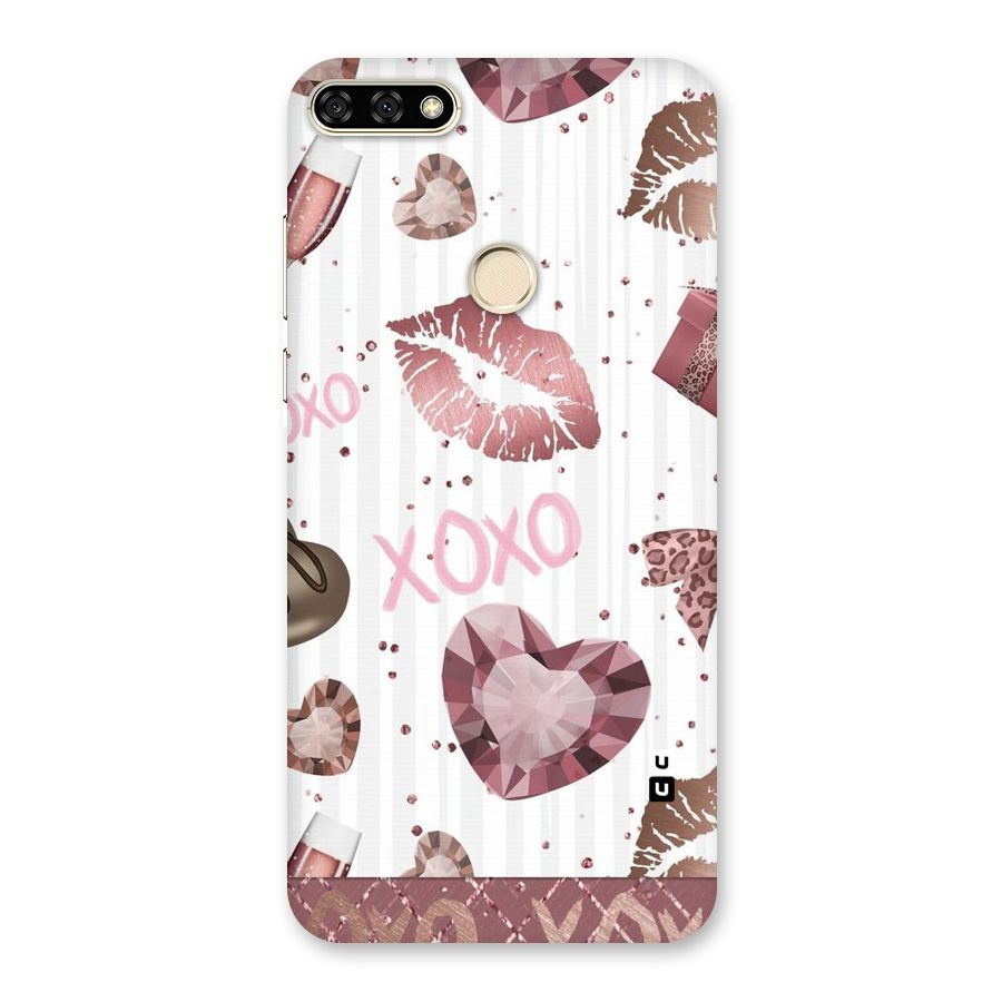 Wine Lip xoxo Back Case for Honor 7A