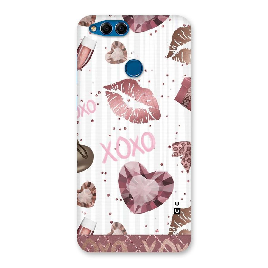 Wine Lip xoxo Back Case for Honor 7X