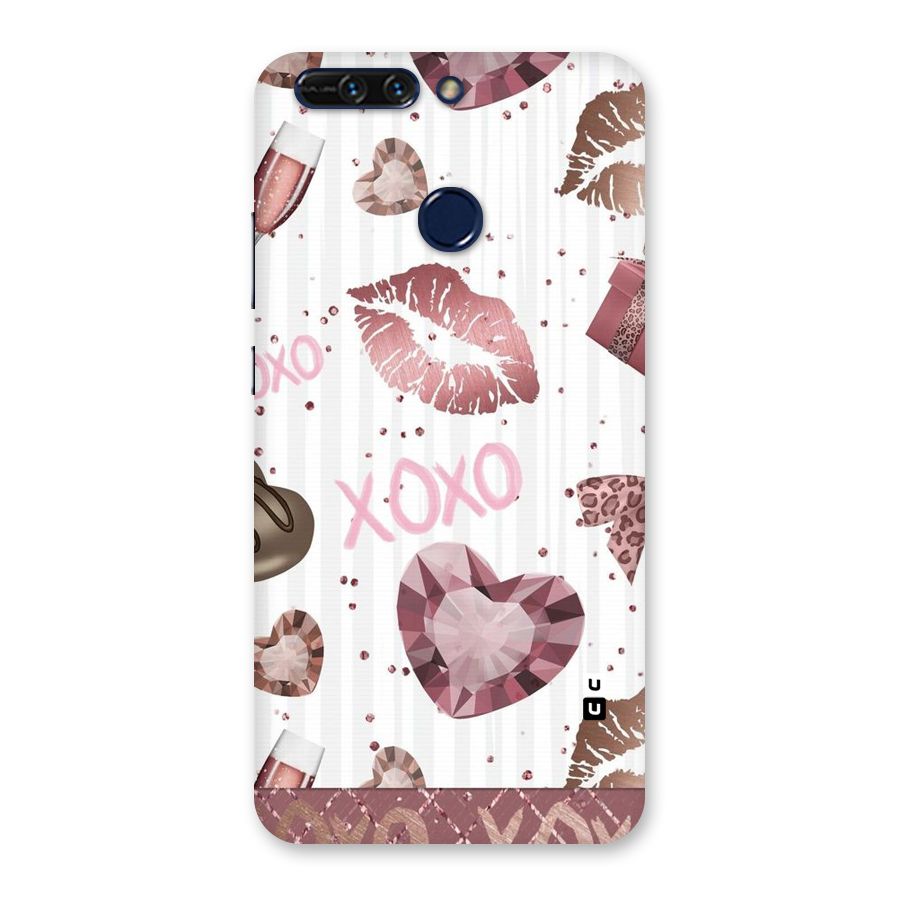 Wine Lip xoxo Back Case for Honor 8 Pro