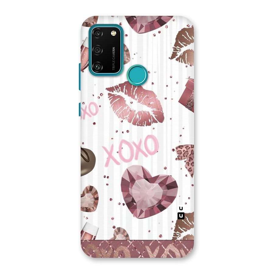 Wine Lip xoxo Back Case for Honor 9A