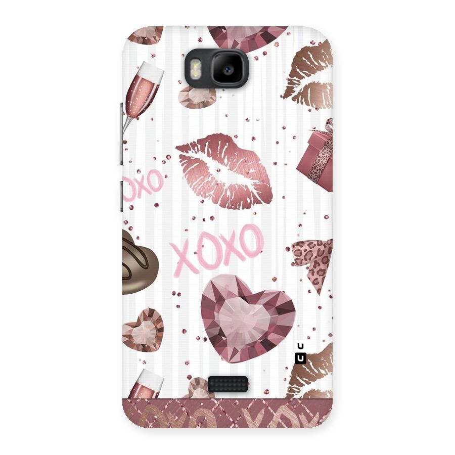 Wine Lip xoxo Back Case for Honor Bee