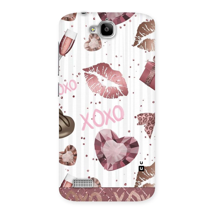 Wine Lip xoxo Back Case for Honor Holly